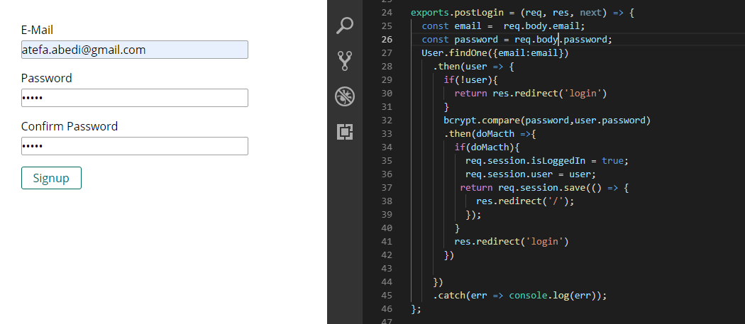 AtefaAbedi's tweet photo. #fullstack Today we learned that Implementing an Authentication flow encrypting passwords Adding the sign in functionality working on route protection using middle-ware to protect routes in #nodejs
@CodeToInspire 
#AfhanGirlsCode https://t.co/sEtJLol7N3
