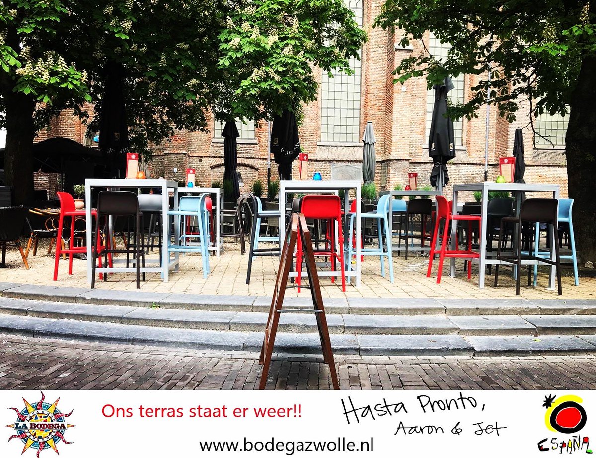 Jet_ViVi's tweet photo. #nieuwterras #terrasstaatweerklaar #buiteneten #welkom2019 #uiteten #spaans #tapasbarlabodega #restaurant #zwolle #tapas #hastapronto #huisgemaakte #foodtapas #vinhos #wijn #amigos #instafood #soulfood #bienvenida #spain #spanishfood #sharefood #eat #food #foodforlife 💃🏻 https://t.co/0cKUSy5coh