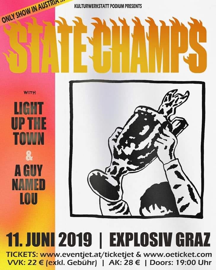 Light_uptheTown's tweet photo. 🤘🏻!Only show in Austria!🤘🏻
_
We are going to hit the stage with the fabulous @statechampsny and a guy named lou on JUNE 11th at Explosiv Graz! 😁
_
Go and get your tickets! 🎟️
presented by @overdrivefestival https://t.co/JyQRF7CJyl