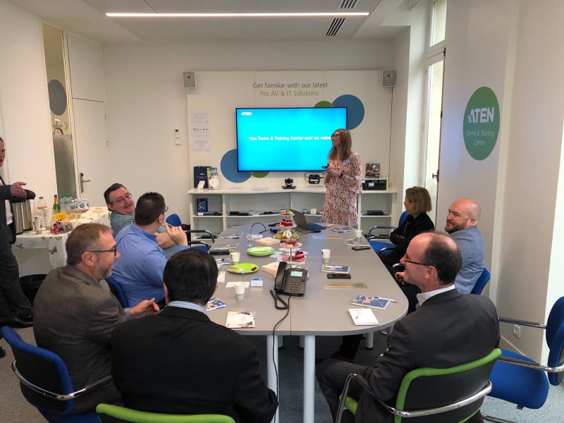 ATEN_Infotech's tweet photo. We are open to welcome the first visitors! The first training is already planned this Thursday. Make sure to register through https://t.co/RvojvpfwvM #DemoTrainingCenter #Paris https://t.co/377Ab38Ivq