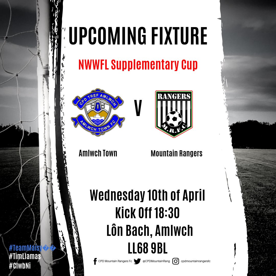 CPDMountainRang's tweet photo. Cyfle o’r diwadd i chwarae’r gem ola yn y grwp ir llamas heno yn Amlwch. Mi fydd y genod yn curo y grwp os all guro’r gem
A chance at last for the llamas to play there final group game tonight at Amlwch. The ladies will win the group with a victory
#ClwbNi #TimLlamas #TeamMaisy💙 https://t.co/HGGYuPYqXx