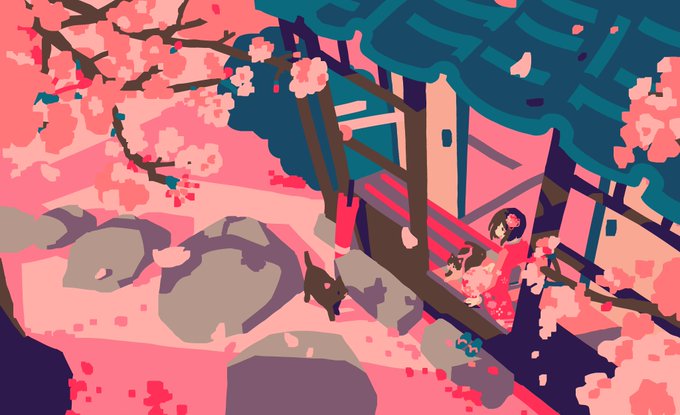「桜 着物」のTwitter画像/イラスト(古い順)