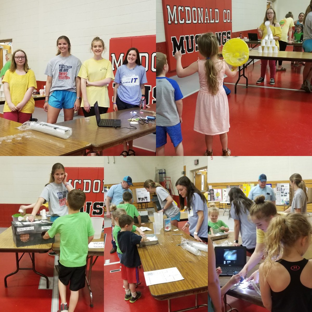 Jostark01's tweet photo. SNHS had such fun at the Anderson Elementary science night. We are so glad to have been part of it and a big shout out to the girls who spent time with McDonald County's future high schoolers. #MCR1Pride #Redbirds #snhs #sciencenight https://t.co/o97dnDzMuv
