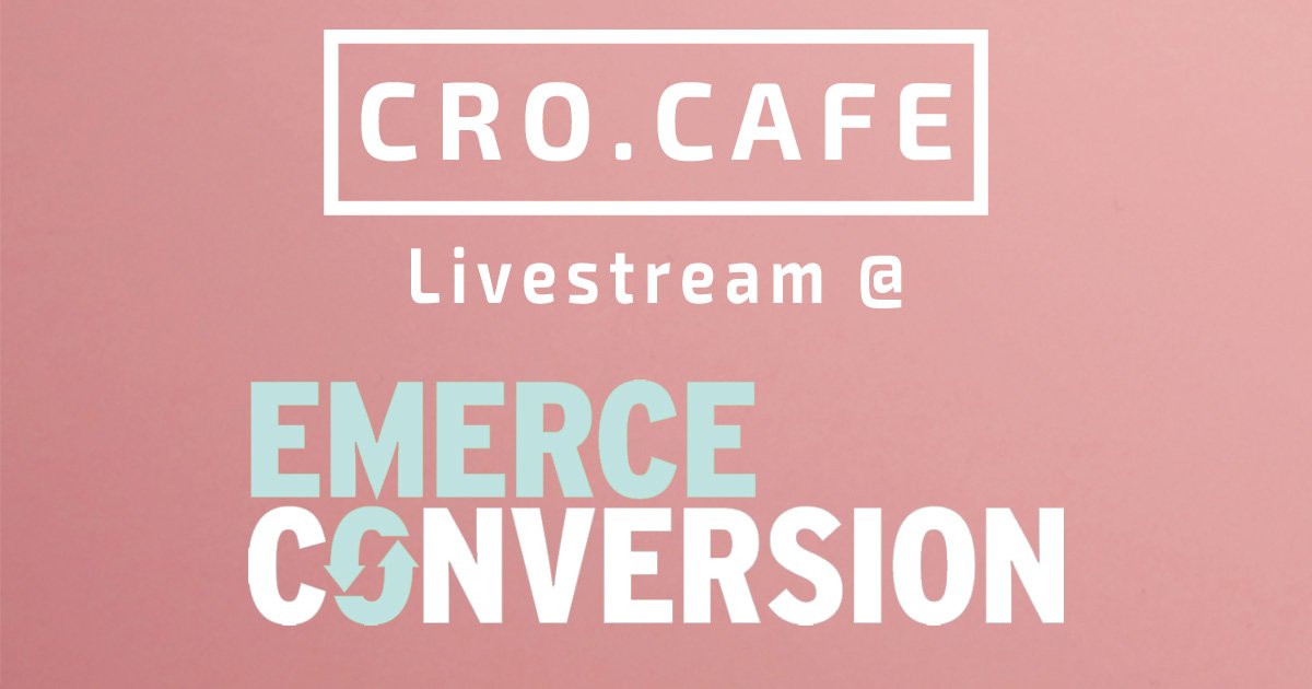 cro_cafe's tweet photo. Ben je morgen niet bij @Emerce #Conversion19 maar wel benieuwd wat er speelt in CRO land? Stem tussen 10 en 17 af op onze livestream waarin we sprekers en bezoekers van het event interviewen en stellingen bespreken.

Meer details op https://t.co/DcyjoLWLSh https://t.co/VIKdq7xjNQ