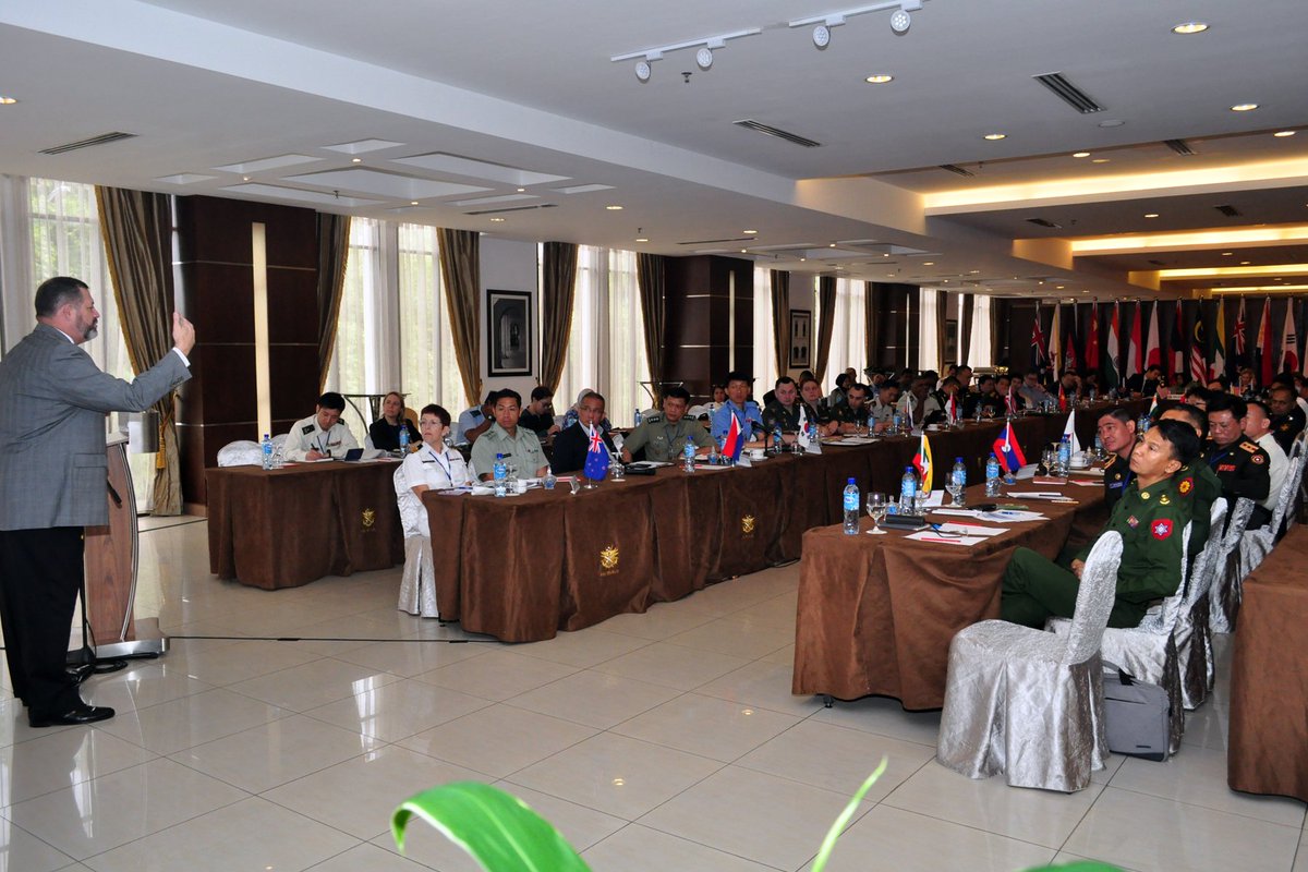 myjointforce's tweet photo. Opening FPC ASEAN Defence Minister Meeting - Plus Exercise Working Group on Humanitarian Assistance Disaster Relief (ADMM-Plus EWG on HADR) disempurnakan oleh Laksma Chan Peng Cheong  AKS J7 MK AB di Wisma Perwira ATM.
#JointPlanningProcess
#Interoperability https://t.co/5CK9ejaMNC