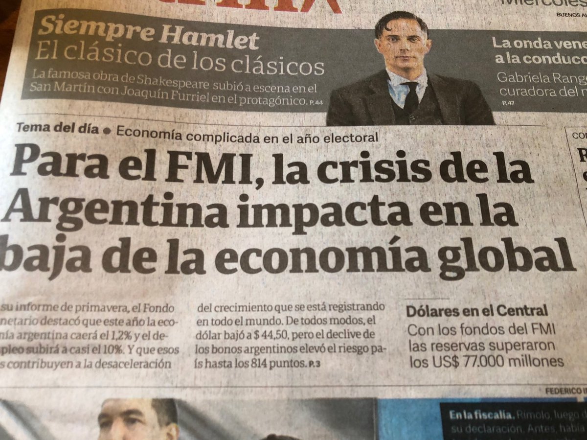 GiacoDiego's tweet photo. Estos del Fondo son unos boludos.....según ellos los problemas de Argentina contribuyen a la desaceleración global; mamita https://t.co/ABTd8A19nC