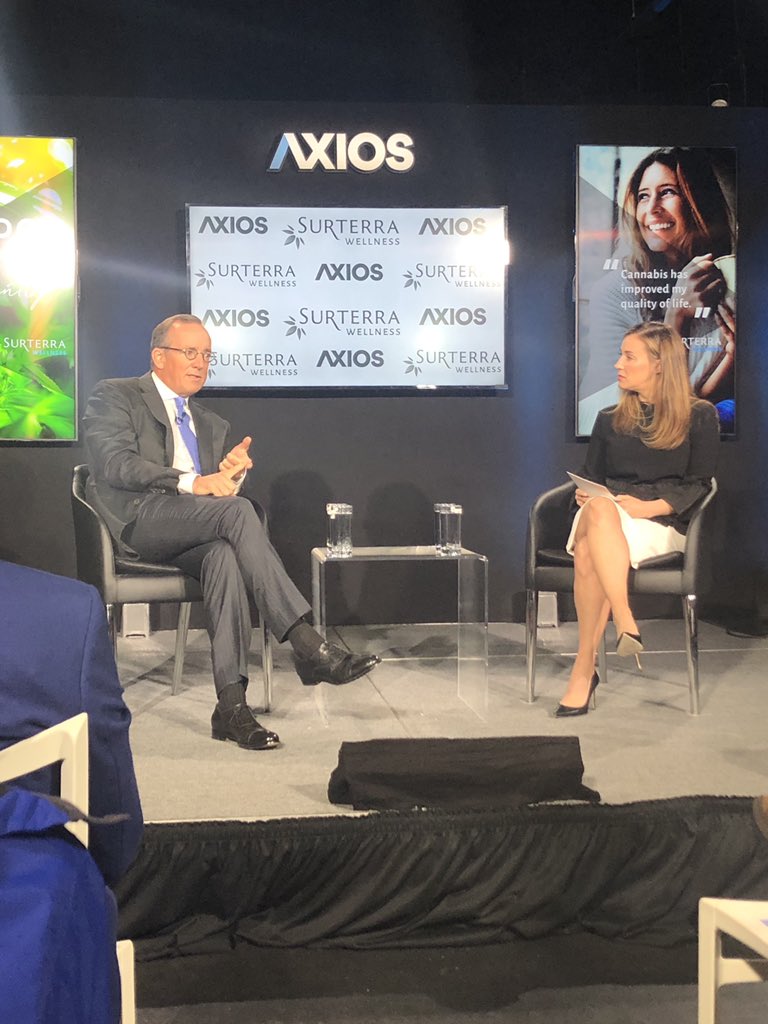 MHowe22's tweet image. Excited to attend the #Axios360 panel with @Surterra this morning to hear about CBD’s role in healthcare.