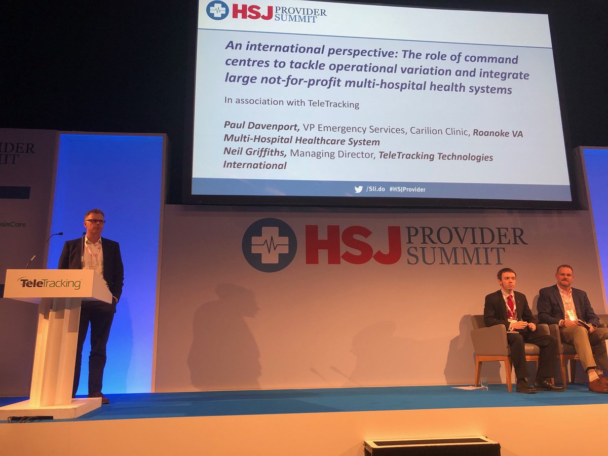 We’re providing an international perspective into how command centres can revolutionise the way hospitals operate. #HSJprovider #healthcare @TeleTracking