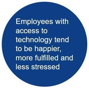 Our new global research will shine some interesting light on consumer and employee attitudes to technology. Here's one snippet: access to the right technology in the workplace makes employees happier and reduces stress-levels. buff.ly/2pECCLa  <a href="/Verint/">Verint</a>