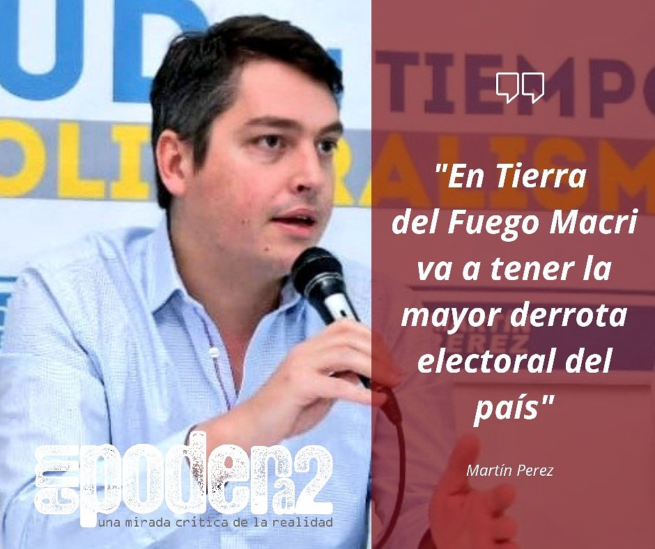 GustavoQuiroz20's tweet photo. Después del ataque de Mauricio Macri hacia Tierra del Fuego en la #CenaCIPPEC, el Diputado Nacional @MartinPerezTDF dijo "En Tierra del Fuego Macri va a tener la mayor derrota electoral del país"
#FrasesEmpoderadas
#CronicaAnunciada
#MejorMartinPerez
@EmpoderadosRG https://t.co/rVciN6IpfH