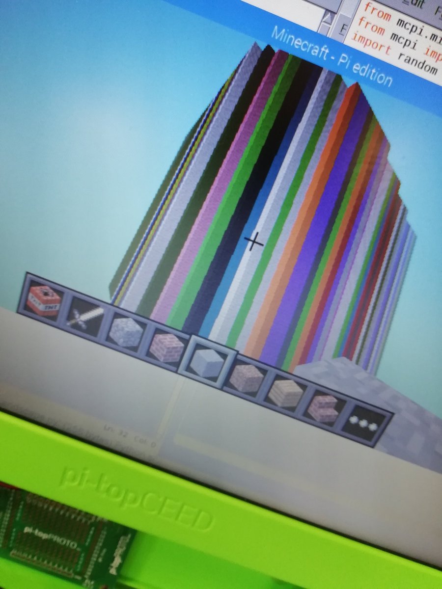 CraftyComputing's tweet image. Today I am at the Sill in @NlandNP with @N_landCouncil and we are creating interesting #minecraftpi versions of Hadrian&apos;s Wall. #northumberland