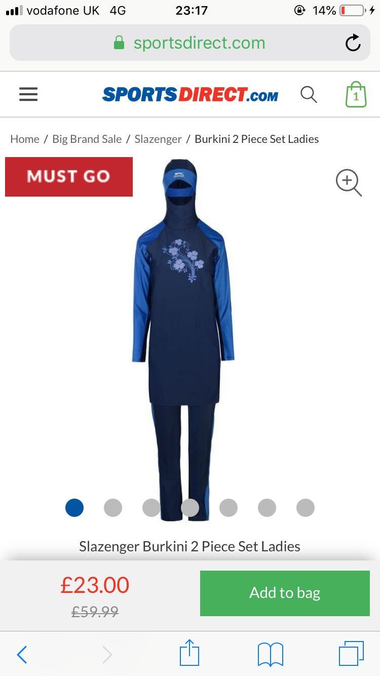 Sports direct slazenger burkini hotsell