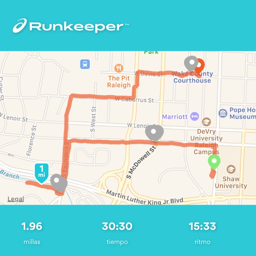 jeryface's tweet photo. #weekdayworkout #raleighnc #rockybranchtrail my therapy to endure the day.cada dΓa con Dios yo supero estoy con Γ©l y Γ©l esta conmigo ππΎ https://t.co/uai6YUW3bx