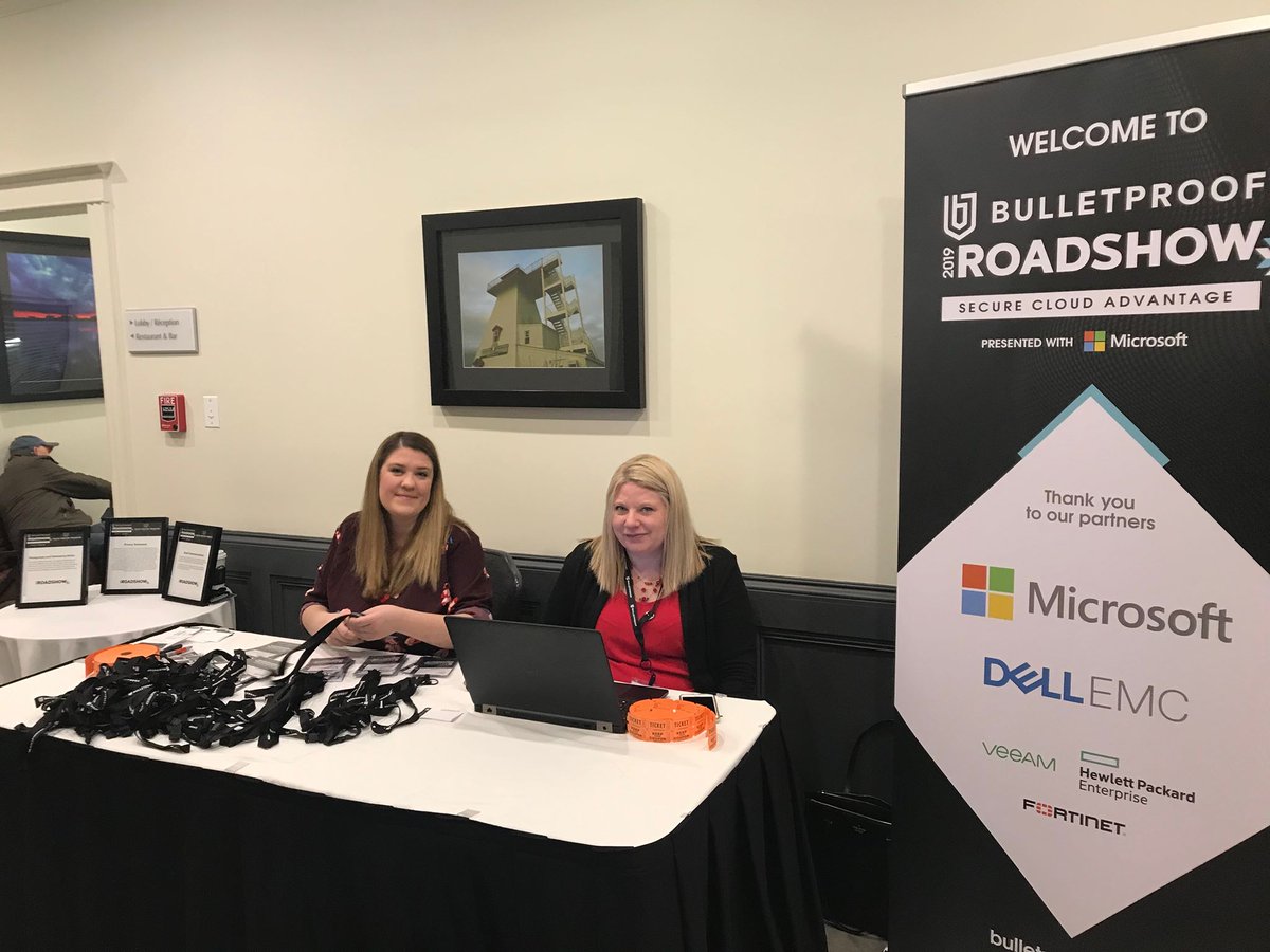 bulletproof_IT's tweet photo. We’re kicking off Day 2 of our Tri-City Bulletproof Roadshow in #Moncton! Our team is ready to check you in & then grab some java and brekkie to get you fueled up for the day (Registration 9-10AM)
#2019BPRoadshow #SeeYouSoon https://t.co/8gajnq0U4K