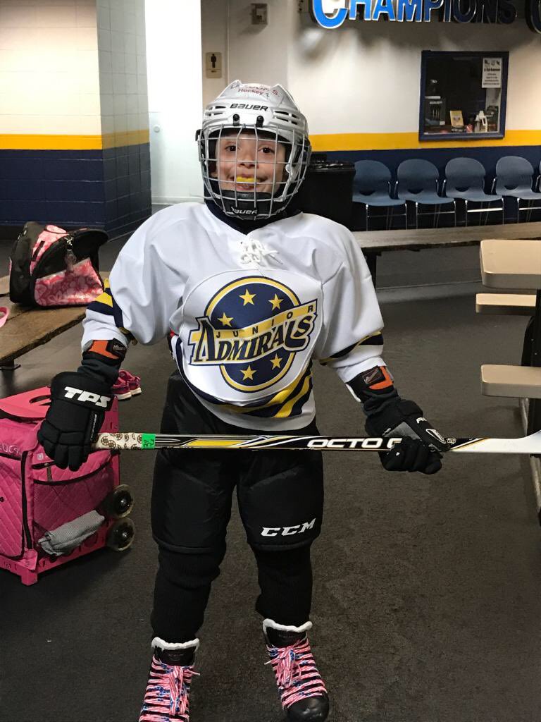 Newest admiral in town! This kid is ready to rock it! <a href="/NorfolkAdmirals/">Norfolk Admirals</a> <a href="/tyreichenbach1/">Ty Reichenbach</a> <a href="/jakewood23/">Jake Wood</a>