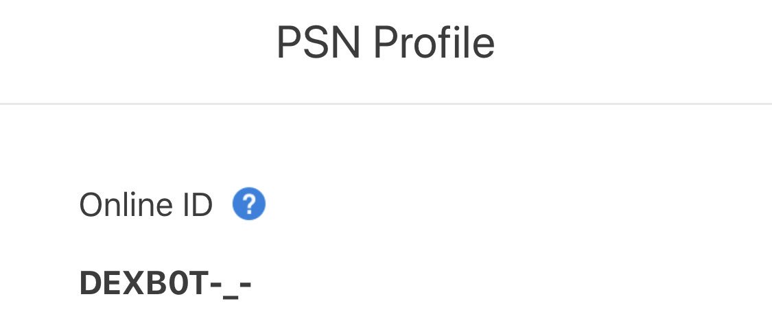 DexBadgett's tweet photo. @PlayStation I don’t have the option to edit my online ID via mobile. https://t.co/0e6ukkrEms