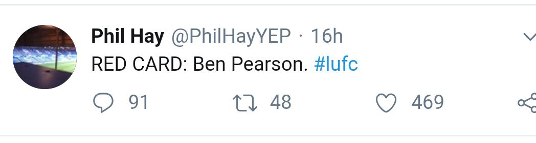 BenP1912's tweet photo. @PhilHayYEP can I have this week's lottery numbers as well please....
#lufc #alaw #mot https://t.co/nLEkOCiGLY