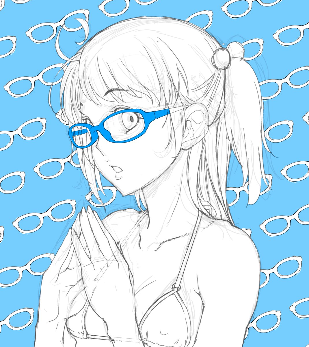 先ほどの色紙を出品いたしました。
自画自賛ですが、カワイく描けたので気に入った方の元へ嫁いで行ってくれるといいなぁ。
数日毎に価格が下がっていく逆オークション的な販売方式です。
よろしくどうぞ。
完成品色紙「青眼鏡ちゃん」 | 朝木 BOOTH SHOP https://t.co/mCBrBLUbt7 #booth_pm