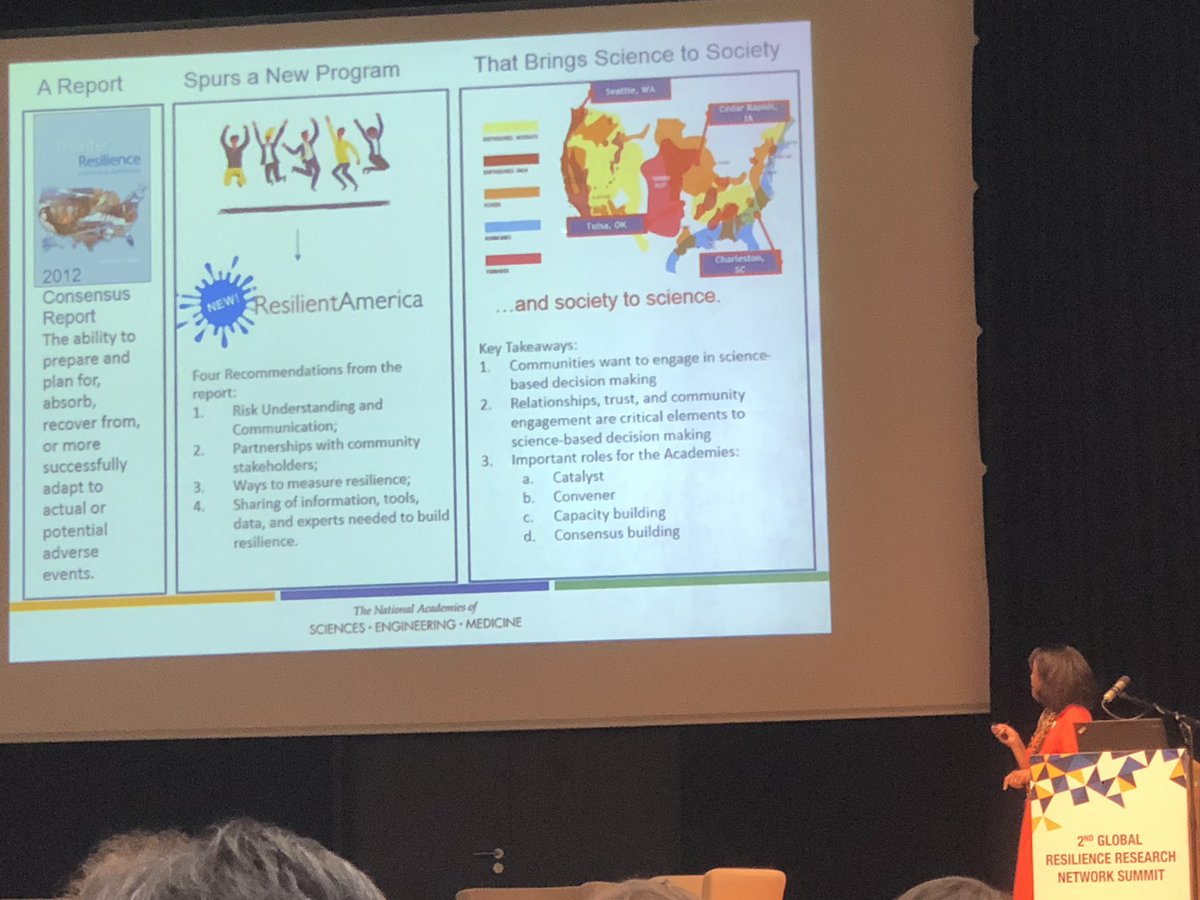 tinglear's tweet photo. Lauren Alexander Augustine @theNASEM sharing Act II #ResilientAmerica: more than hazards at #GRRN Summit @Fraunhofer_EMI https://t.co/lgwjrmMYR2
