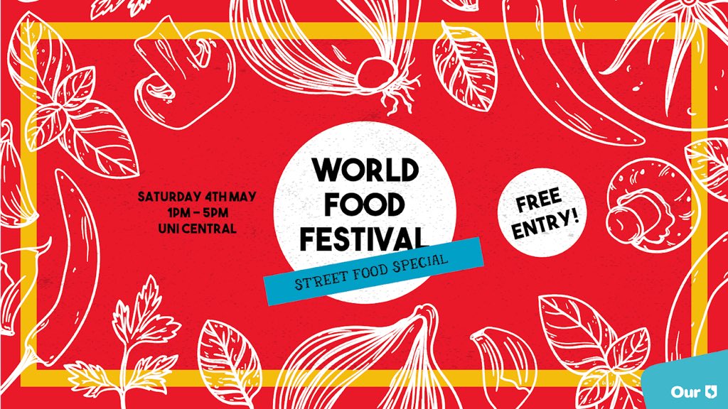 We’re excited to announce the return of our annual World Food Festival, with a special theme this year: street food!! We have 9 societies taking part who will talk you on a delicious adventure across the world’s cuisines 😍