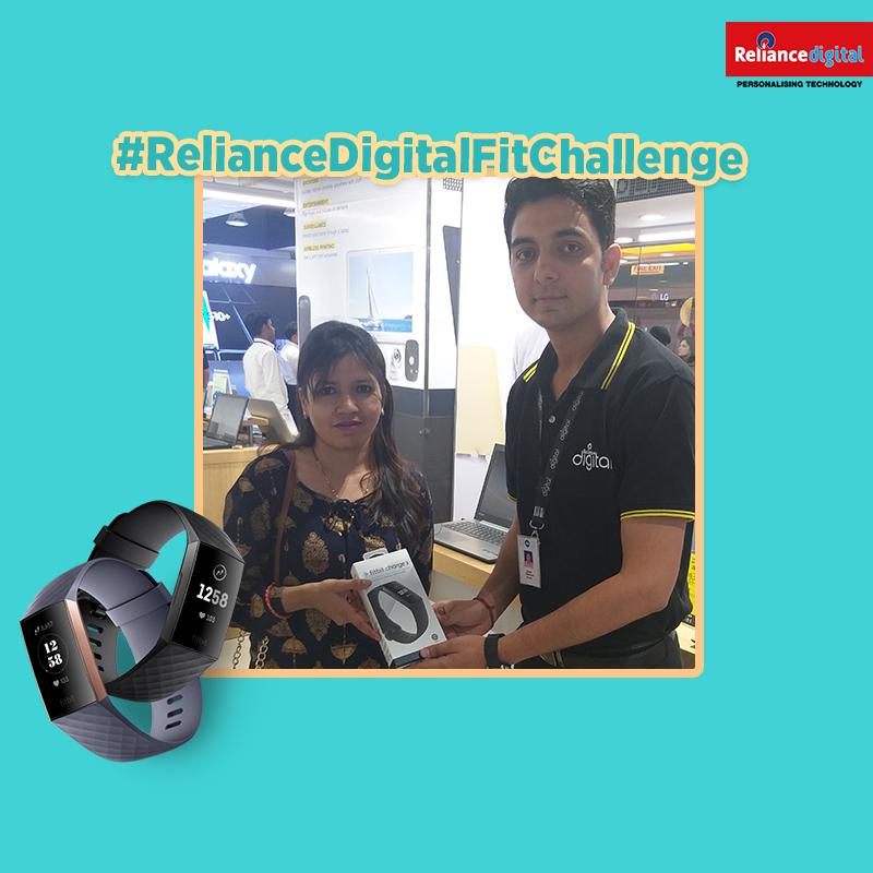 RelianceDigital's tweet photo. Congratulations once again Dilip Hazarika, Shivani Shines and Sri Kumar Gaurav on winning the #RelianceDigitalFitChallenge! We hope that with the Fitbit Charge 3, you come closer to achieving your fitness goals. https://t.co/2v1wAldj6g