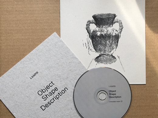 Now available: cw22 • Lampis - Object Shape Description documents Marco Lampis vocal articulation of the three dimensional form of various vases using an experimental vocal technique akin to echo location: consumerwaste.org.uk/cw22