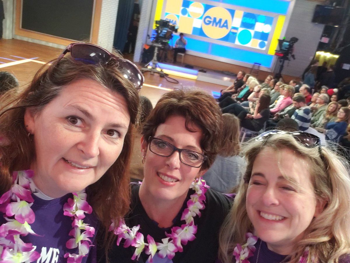 cathyscause's tweet photo. @GMA raising awareness for #sarcoidosis today!! @StopSarcoidosis #FSR @RobinRoberts @michaelstrahan @GStephanopoulos @LaraSpencer https://t.co/b5U2PNfS6b