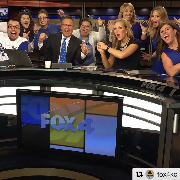 KerriStowell's tweet photo. On this day two years ago ... And we’re STILL cheering for the @Royals!! ⚾️ @fox4kc #Timehop https://t.co/RQDk1f2BSI