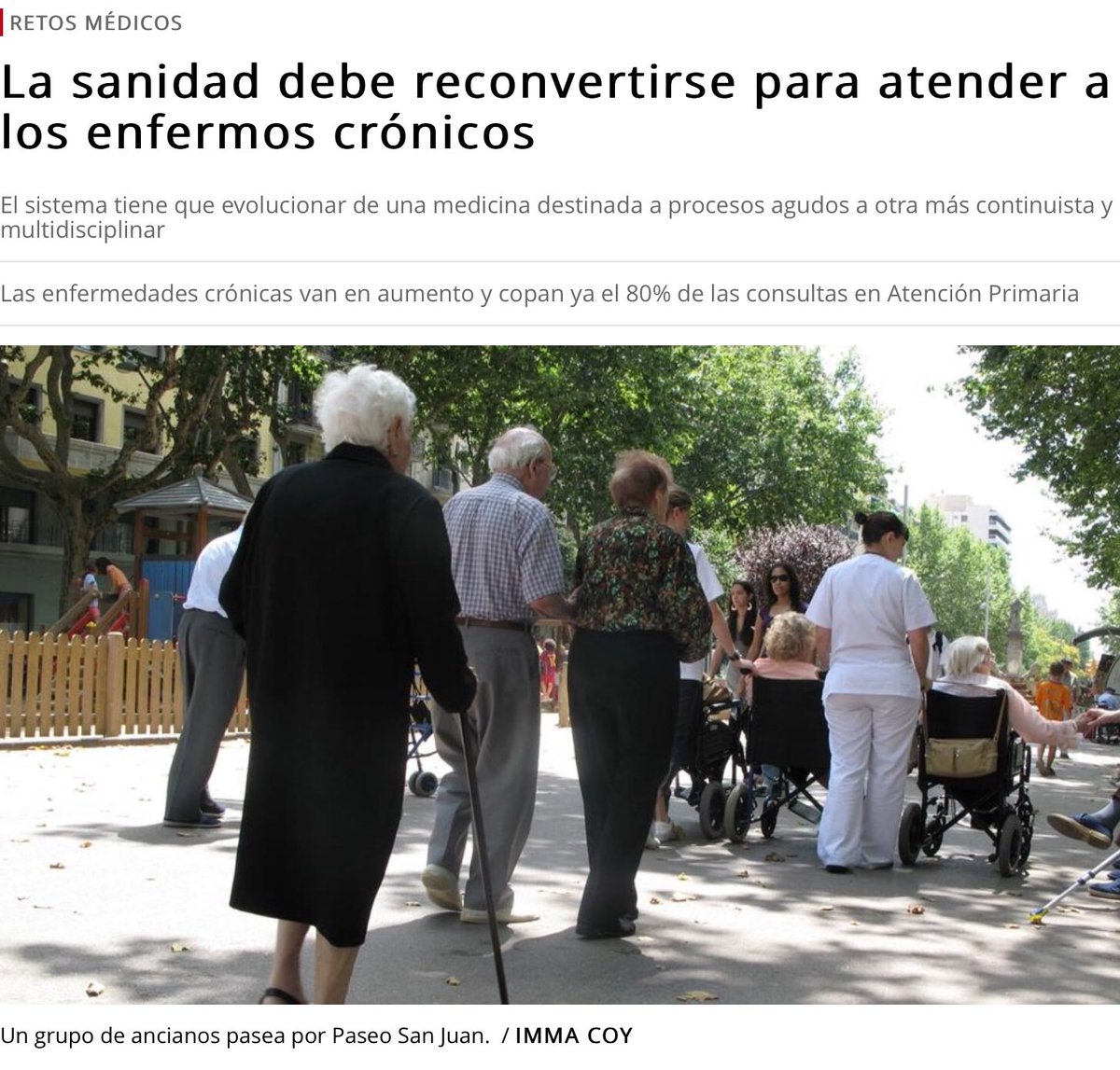 NoInvisibles's tweet photo. "El sistema sanitario está en las antípodas de las necesidades de los pacientes #firstdates873 crónicos complejos"
Dr. @RGomezHuelgas, Pte. de la Sociedad Española de Medicina Interna @Sociedad_SEMI
En @elperiodico
https://t.co/trCs7otlcS https://t.co/9XNbZBmBWu