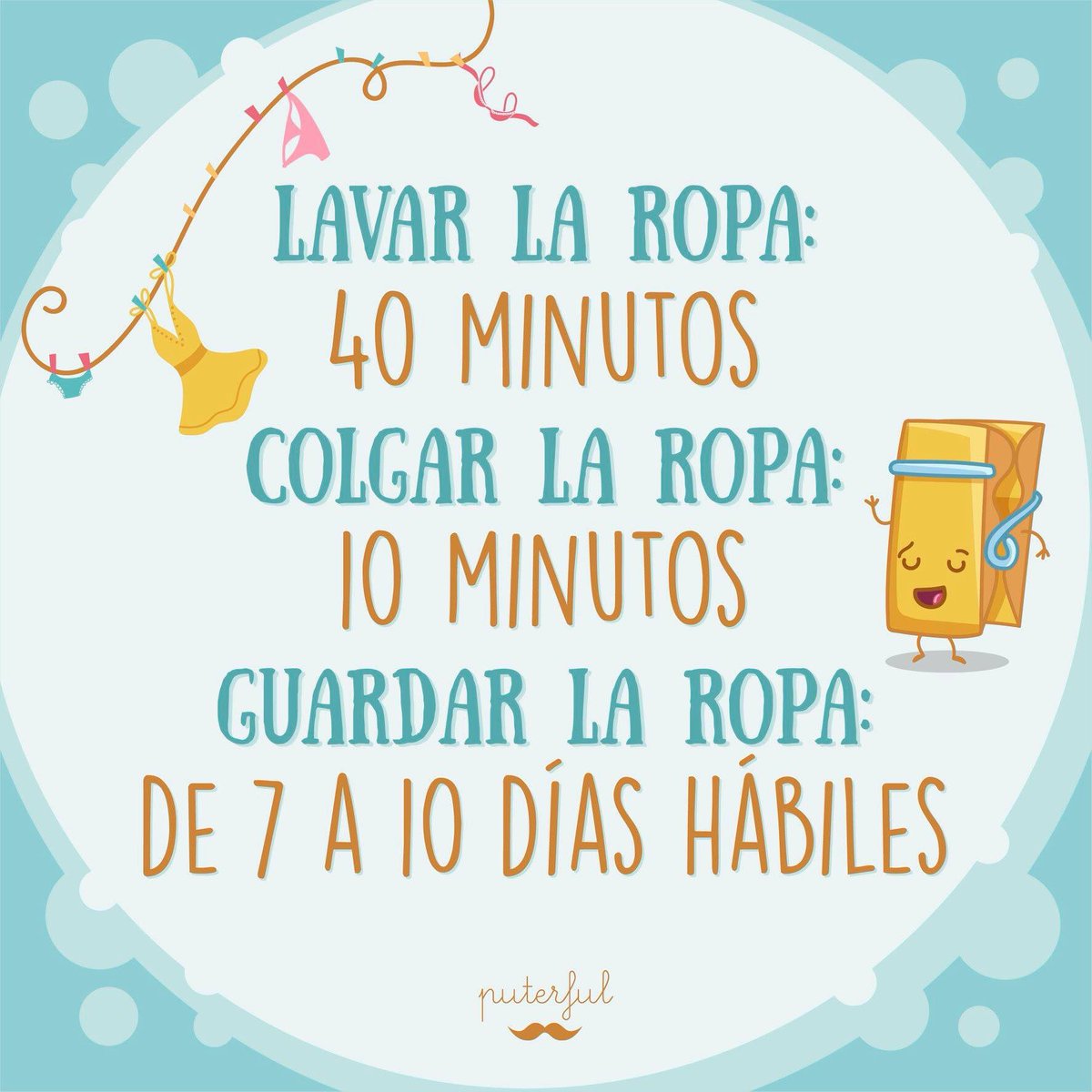 Puterful_es's tweet photo. Lavar colgar y guardar https://t.co/XiwZESQeZB