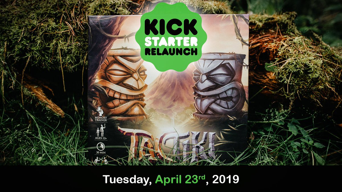 TacTiki News 📢 The relaunch on Kickstarter 🏁

We have good news for you --> We Are Coming Back To Kickstarter!

📢 WE ARE HAPPY TO ANNOUNCE THAT TACTIKI’S RELAUNCH ON KICKSTARTER WILL BE ON 🥁 Tuesday, April 23rd, 2019.
MARK YOUR CALENDARS!

#tactiki #kickstarter #KS #launch