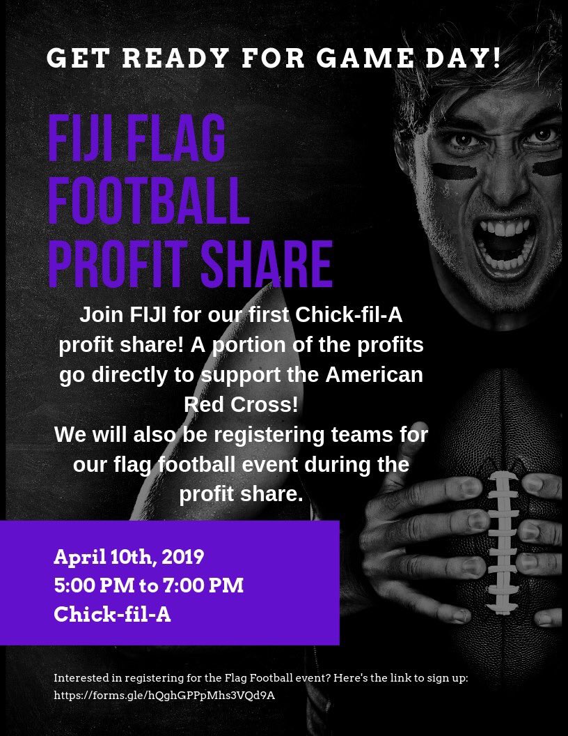 Make sure to come out to our profit share tonight at Chick-fil-A from 5-7! Proceeds go to the American Red Cross. It’s our first EVER profit share so we’re pretty excited