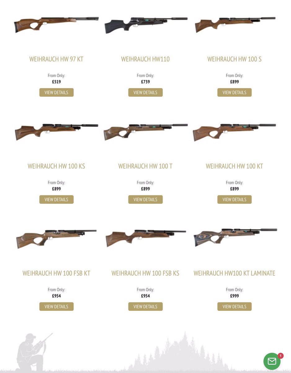We sell the whole WEIHRAUCH range in our Essex store 👌and the range is fantastic and the quality is second to none and are real go to rifles for professional pest controllers to the… instagram.com/p/BwE1Ko6g888/… #airgun #airguns