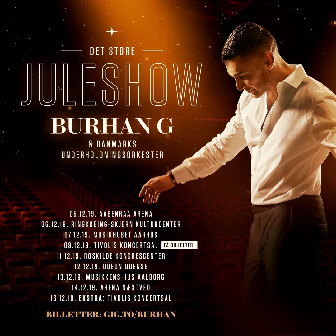 Så blev det alligevel jul i år 😉🎁 Billetterne er i salg nu: Gig.to/BurhanG 👈