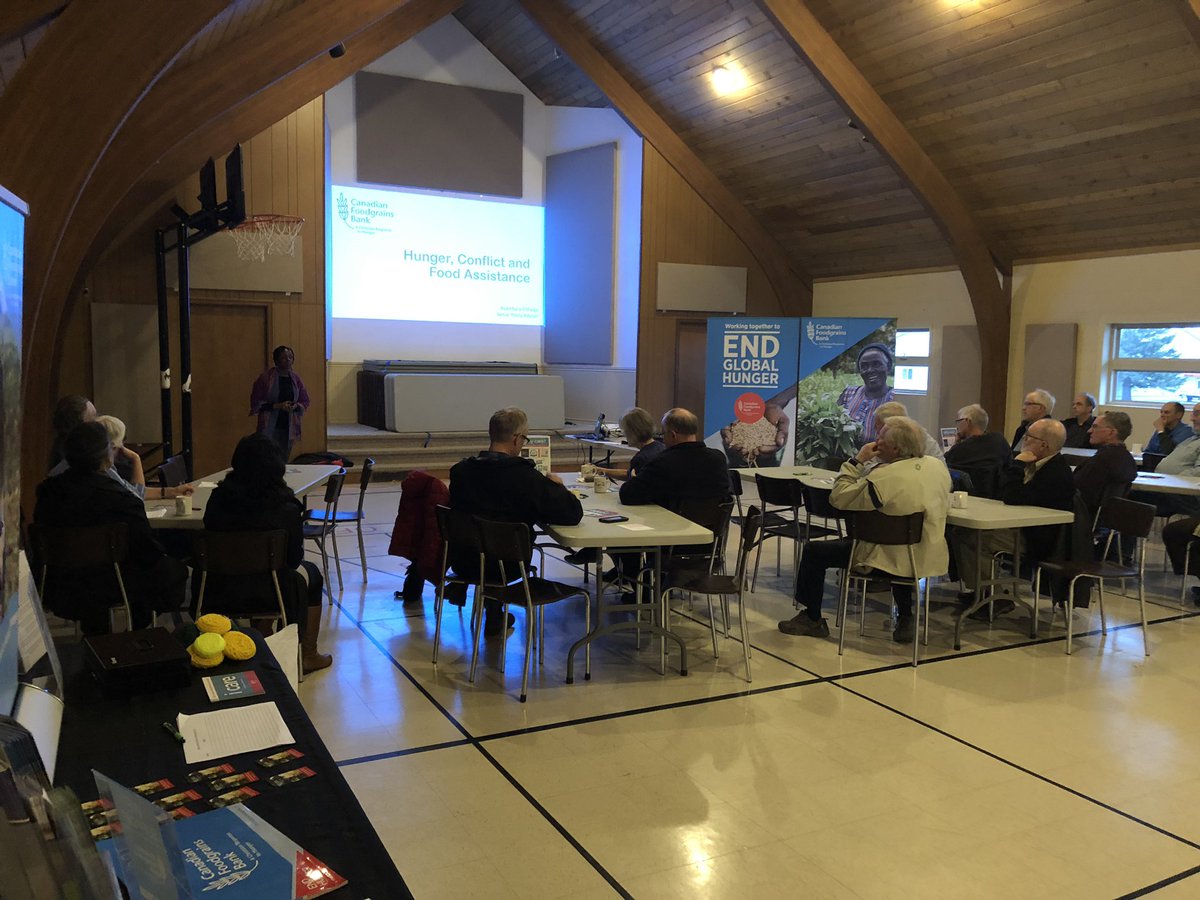 ON_Foodgrains's tweet image. Stop#4 of #springtour2019 for @Foodgrains was hosted by Listowel Mennonite Church. 5 GP’s reported after learning more about the intersection of conflict and hunger.
