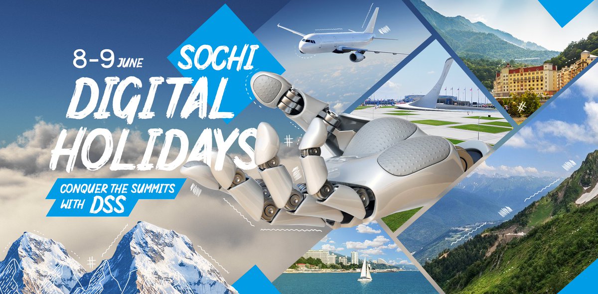 DSS_Company's tweet photo. Digital Holidays in Sochi

On June 8-9, 2019 you will be able to go with the leading business community on Digital Holidays in Sochi.

For two days, the founders, professional speakers and the best partners of DSS will teach you effective earning… https://t.co/hmYRQapRez https://t.co/7Ley3YTbmL