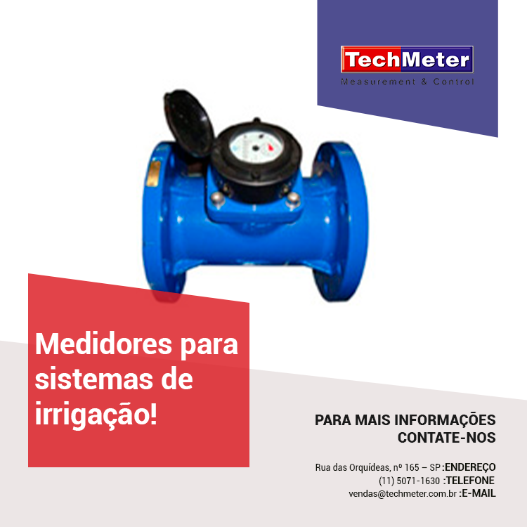 techmeter's tweet image. Medidor de água para sistemas de irrigação, com excelente precisão em baixas vazões. Seu relógio de mantém seco o que permite um giro de 360°, facilitando a leitura.Conheça: techmeter.com.br/produtos/hidro… #TechMeter #Petroleo #Farmacia #Siderurgia #Alimento #Saneamento #Saude #Irrigação