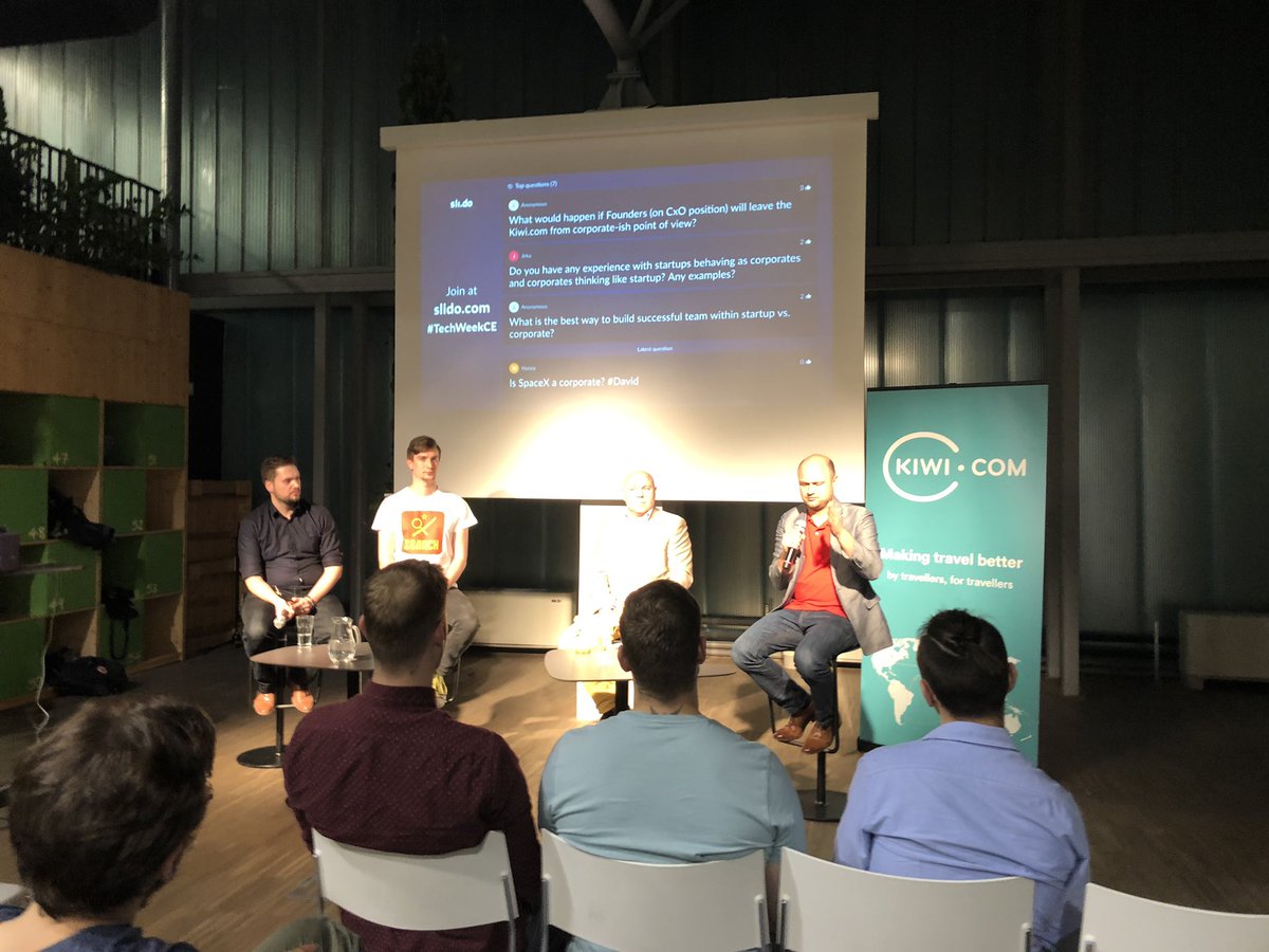 JanBleha's tweet image. At #TechWeekCE today @dpavinthehouse says that “slowing down by moving forward” is the struggle of large companies trying to behave in a startup way.