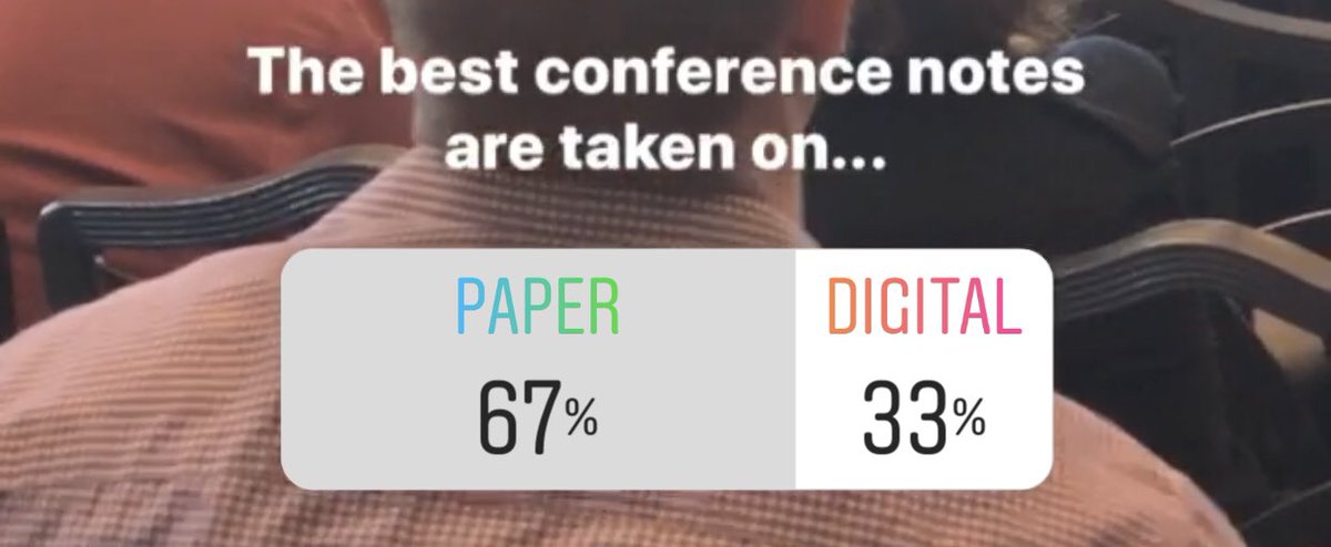 Interesting trend in a room full of digital marketers! 📝 Go cast your vote on our Instagram story. #interact19