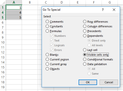 Excel tip: Don't want hidden cells copy-pasted? Select your range, and before copying, select "Visible cells only" from Home-> Find&amp;Select-> Go To Special... #exceltips #msexcel #WednesdayWisdom #thursdaythoughts