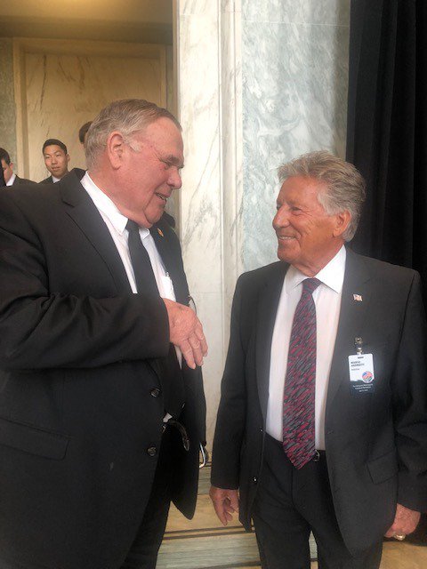 Great to meet Indy 500 champion Mario Andretti and some of America’s racing legends on Capitol Hill!