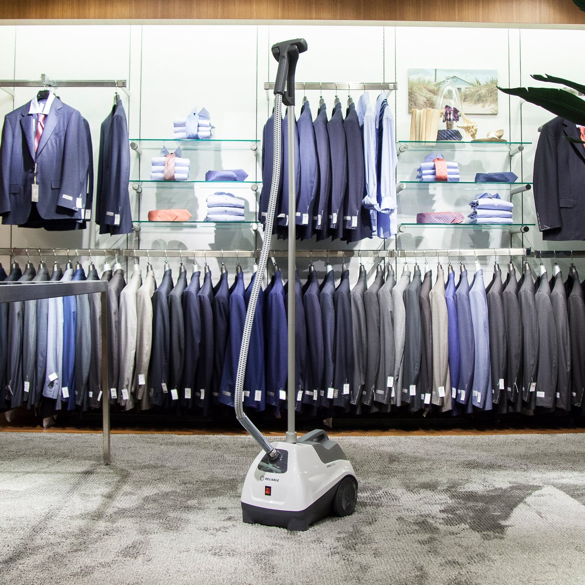 Our Vivio series garment steamers are trusted by both home owners and retail stores for their superior steam quality and craftsmanship. With an elegant design and list of great features, the Vivio is a practical solution for everyday garment care.