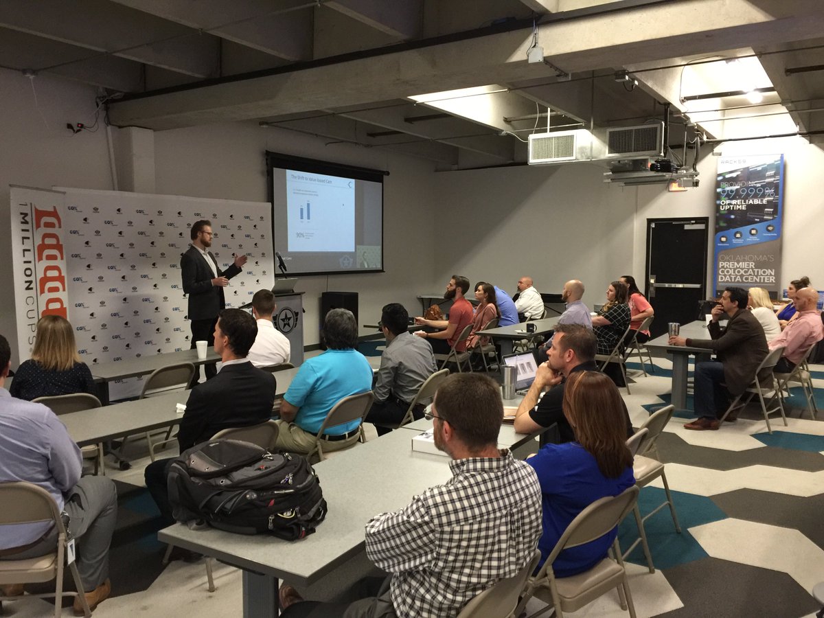 RACK59's tweet image. Great presentation this morning at @1MillionCupsOKC! We appreciate our guest and Oklahoma native MattWills from #RetinalCare sharing his startup story about the prevention and screening for the growing epidemic of diabetic retinopathy. 
RetinalCare.com

#OklahomaTech