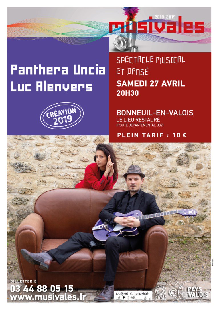 CCPaysdeValois's tweet photo. [SORTIR EN VALOIS] Ne manquez pas le prochain rendez-vous des #musivales. Un spectacle musical et dansé autour de « Panthera Uncia », polar chamanico-virulent écrit par Luc Alenvers. 💃🕺

Pour réserver 🎟, c'est par ici 👉https://t.co/6MjUmsMW2M https://t.co/MyK10qBSrC