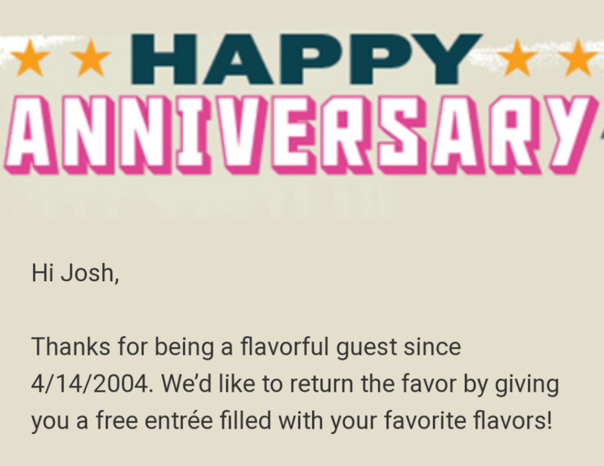 jbeen's tweet photo. @blitzgrambo @QdobaWI Nice. I'm also a 15 year rewards member. 👍 🌯 😀 https://t.co/haEaIwXsxI