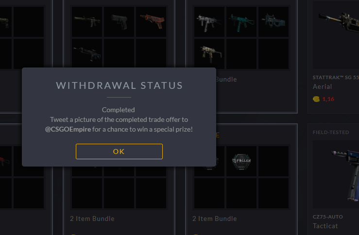 king1100yt's tweet photo. @CSGOEmpire https://t.co/0FrbvwO28D