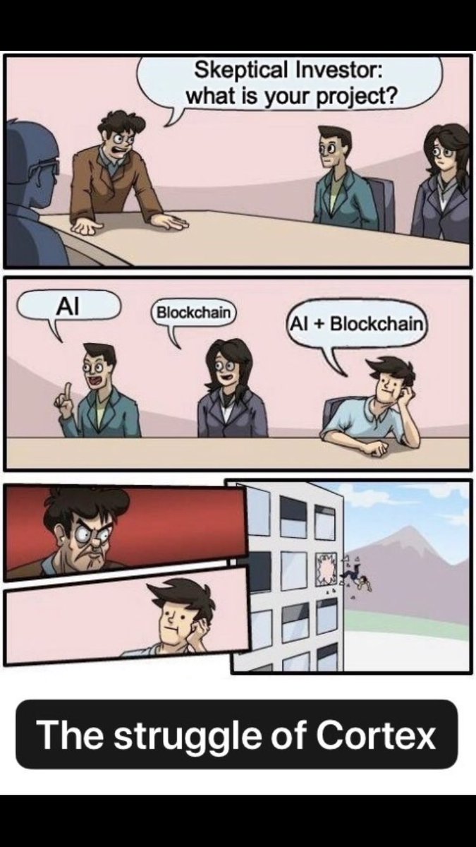 CTXCBlockchain's tweet photo. The struggle of AI + blockchain projects like us😅. It’s hard to explain to people who simply dismiss our project the value and necessity of putting AI on the blockchain. Thanks for all our fans who have supported us all along ❤️ #Cortex #MachineLearning #AI #CortexLabs #CTXC https://t.co/zQ5uxCIXqY