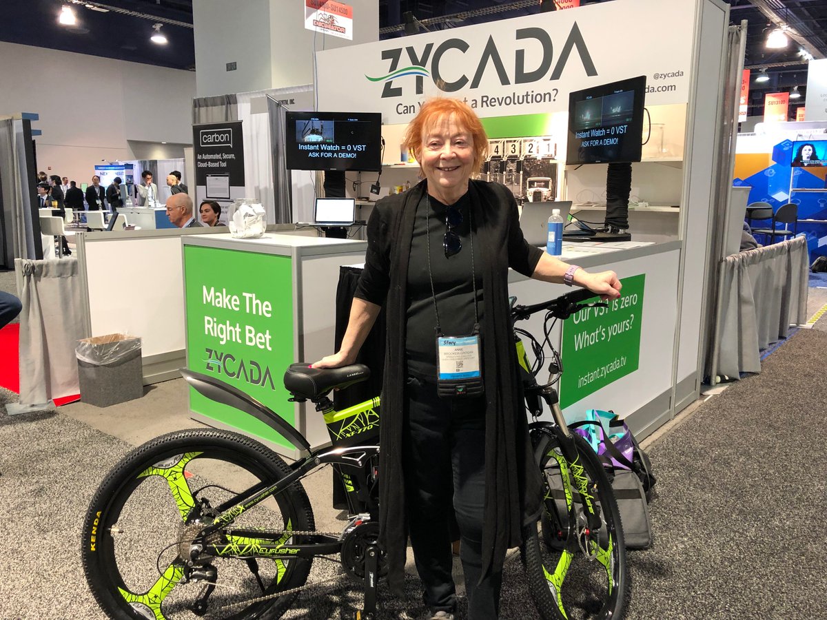 #NABShow attendees! We congratulate Anne Brooker for winning our ebike raffle here at NAB Vegas. Zycada is still at booth SU14607 to accelerate and orchestrate your CDNs. AI makes it happen -- come by and see us.