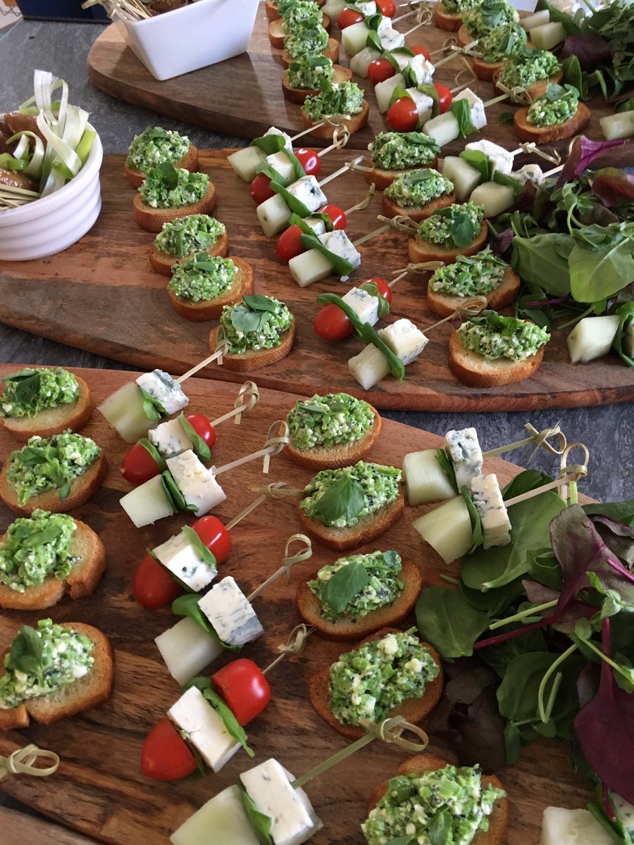 Fabulous selection of our canapés for an event in Budleigh this evening!