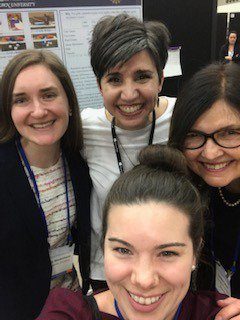 CDMCGeorgetown's tweet image. In March, Dr. Sandra Calvert, graduate student Marisa Putnam, Research Assistant Molly Biedermann and former lab member Naomi Aguiar attended #SRCD19. They presented on the Intelligent Agent study and the Curious George 2D to 3D Transfer Study. See more @ cdmc.georgetown.edu